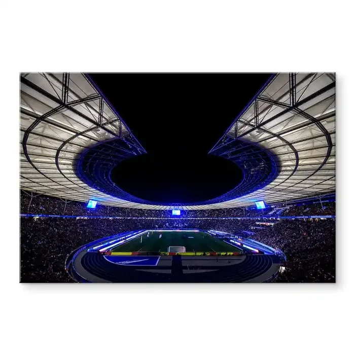Acrylglasbild Hertha BSC Olympiastadion bei Nacht