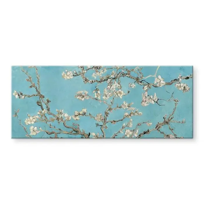 Acrylglasbild van Gogh – Mandelblüte – Panorama