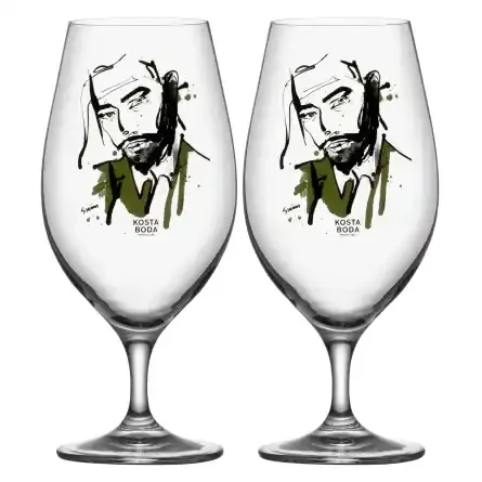 All About You Bierglas, Want Him 40cl, 2-pack