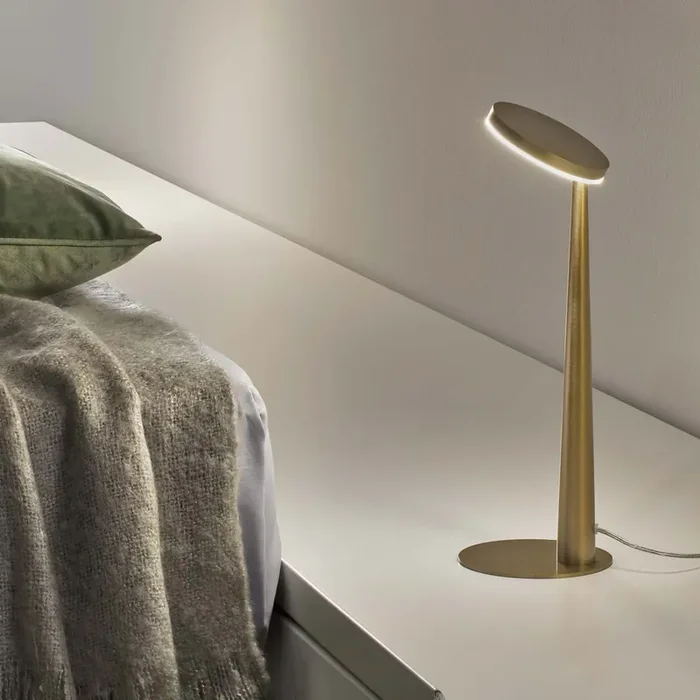 Aluminium-Tischlampe BELLA von Panzeri Enzo für Panzeri – Schwarz