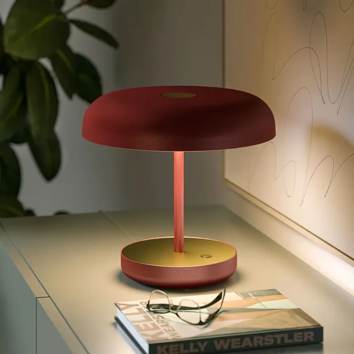 Aluminium Tischlampe ZERO 02 von Paolo Cappello für Lumen Center – Schwarz / 2700K