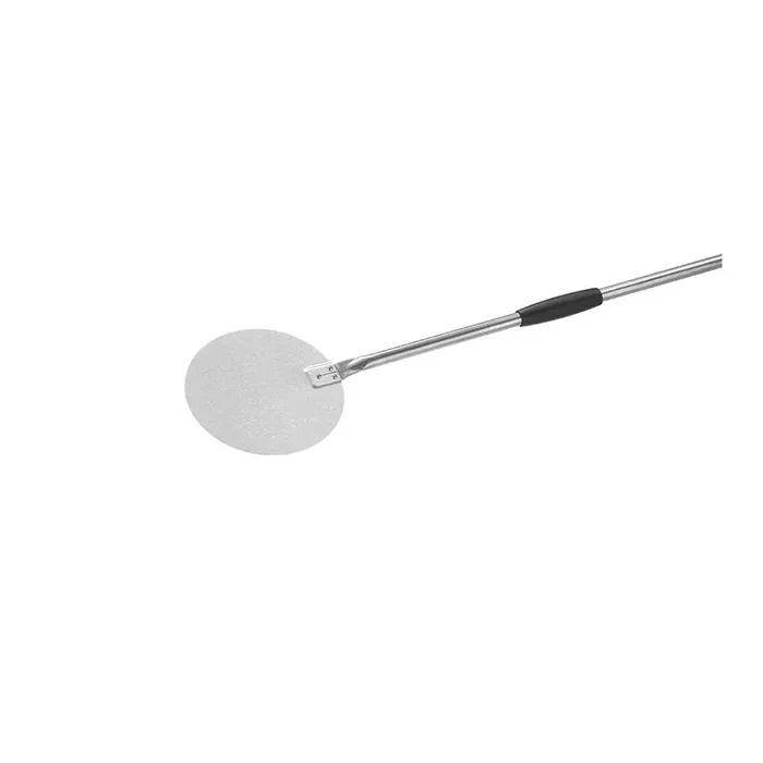 Aluminum pizza peel, round peel Ø 200 mm, total length 1690 mm