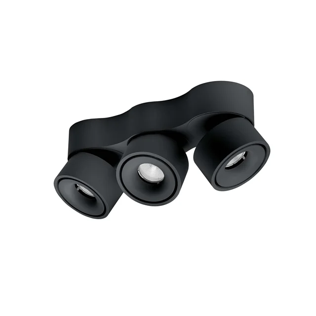 Antidark Easy Triple Spot mit Loch W3100 Schwarz