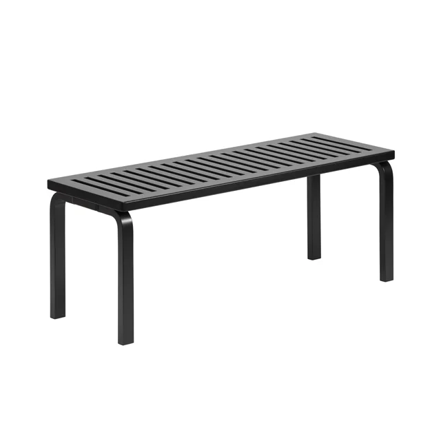 artek 153 Bank Göße A L112,5 cm Birke Schwarz Lackiert