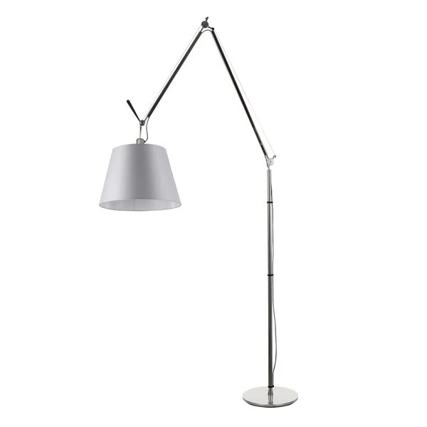 Artemide Tolomeo Mega Stehlampe Satin 36cm Lampenschirm mit Dimmer