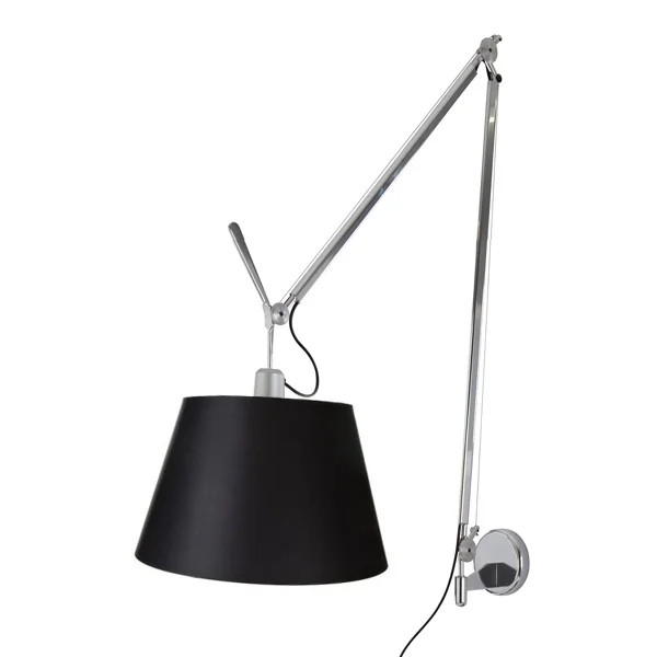 Artemide Tolomeo Mega Wandlampe Lampenschirm Schwarz mit Dimmer