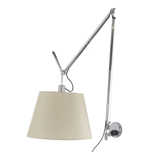 Artemide Tolomeo Mega Wandlampe Pergament 42cm mit Dimmer