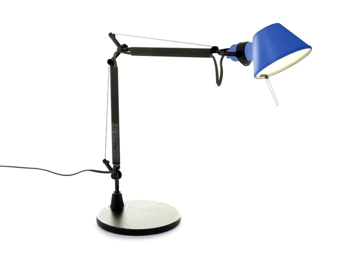 Artemide Tolomeo Micro zweifarbige Tischlampe Entworfen von Michele De Lucchi & Giancarlo Fassina
