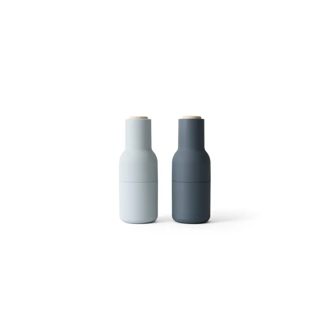 Audo Bottle Grinder 2er-Set Blau/Buche