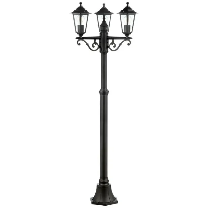 Außenstandleuchte David, schwarz, 195,5 x 60 cm, Glas Außenleuchte