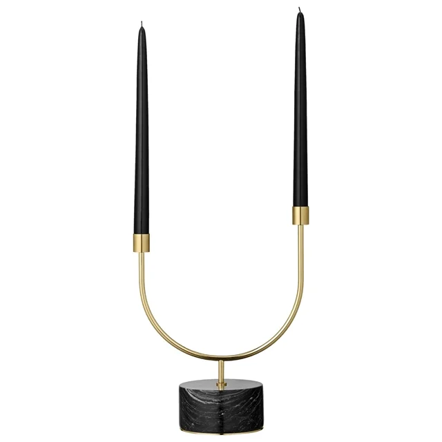 AYTM GRASIL Kerzenständer Schwarz/ Gold