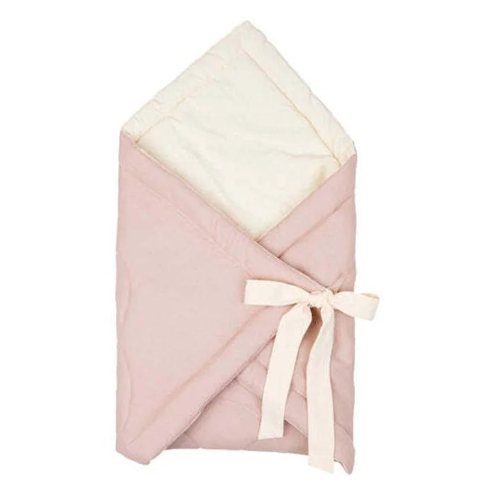 Babydecke aus Leinen Moi Mili Powder Pink