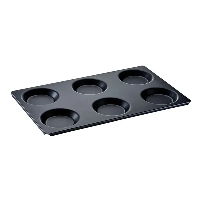 Backblech/Muldenblech für 6 Eier, GN1/1