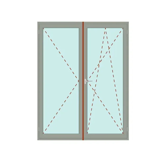 Balkontür IDEAL 4000 2-flg. Dreh / Dreh-Kipp Stulp