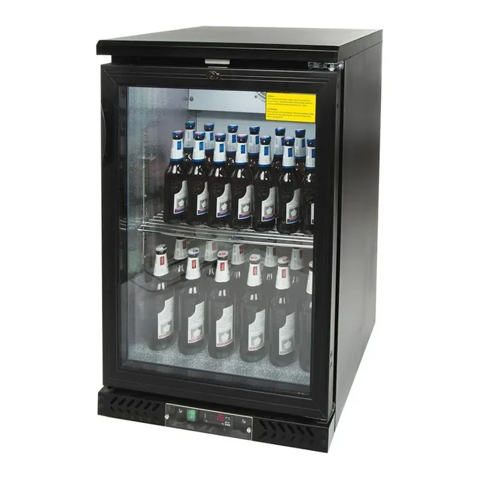 Bar-Kühlschrank mit Glastür, 129 Liter