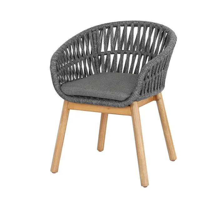 Bari – Sessel in Akazie – Anthrazit