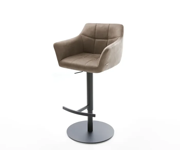 Barstuhl Yulo-Flex Vintage Taupe Drehfuß höhenverstellbar Metall