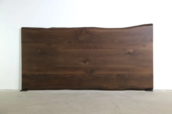 Baumkanten Tischplatte Eiche Smoked nach Maß