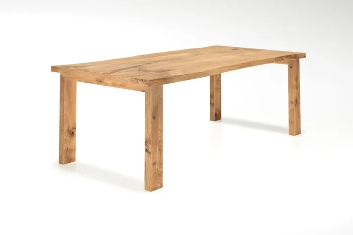 Baumkantenesstisch Magnus aus Eiche nach Maß