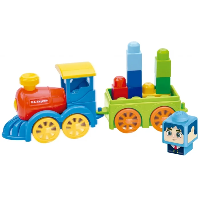 Bausätze 9 Blöcke a+ Zug Genérico [Größe 11x25x28 cm]