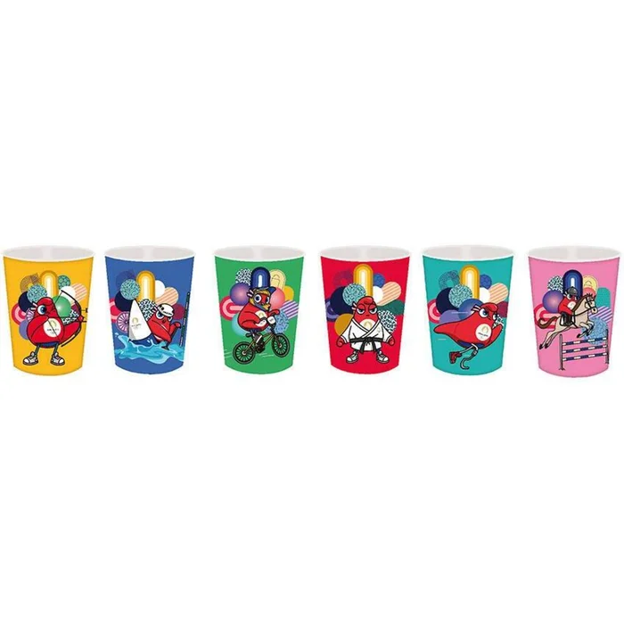 Becher Kind Fun House Paris 2024 (x6) [Größe 400 ml]