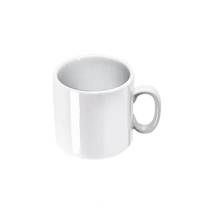 Becher mit Henkel, stapelbar, reinweißes Hotelporzellan, Serie Isabell, 320 ml