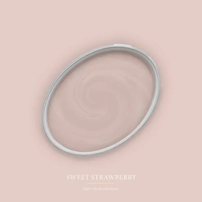 Beige Wandfarbe seidenmatt I Sweet Strawberry Raum öffnend und beruhigend THE COLOR KITCHEN