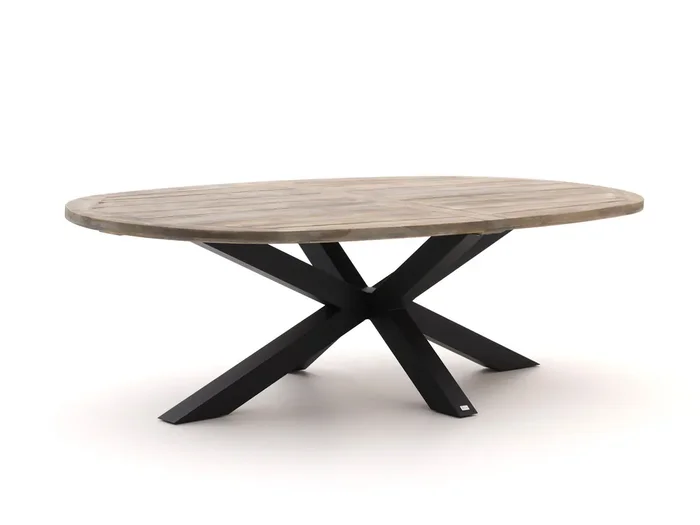 Bellagio Induno Ellips Low Dining Gartentisch 240×120 cm