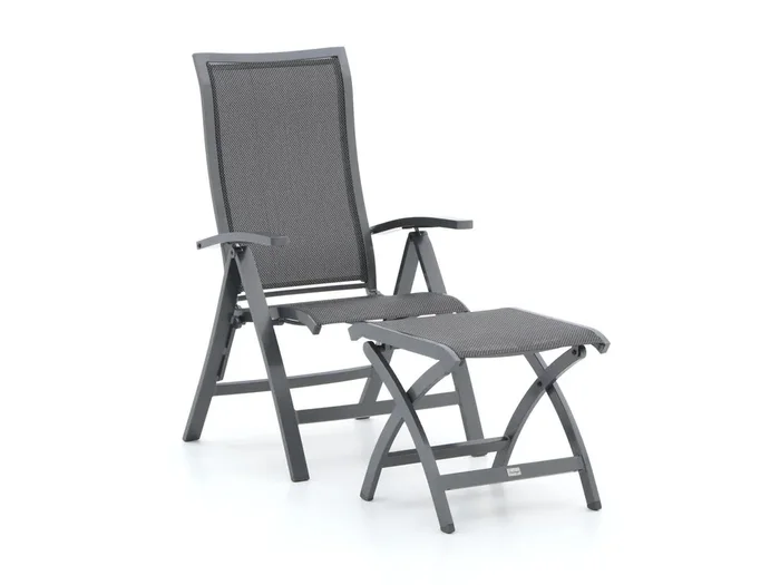 Bellagio Lugo Gartenstuhl Hochlehner mit Pronto Hocker