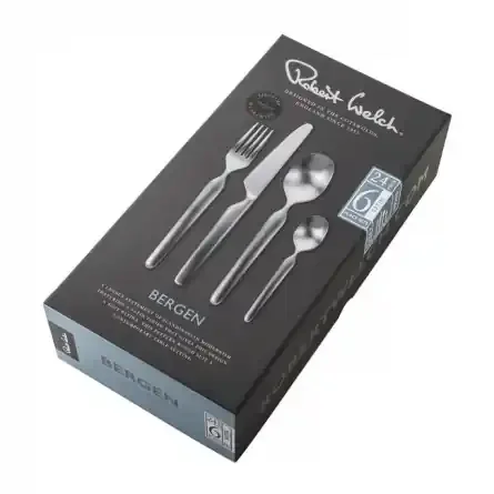 Bergen Satin Besteckset, 24 stücke