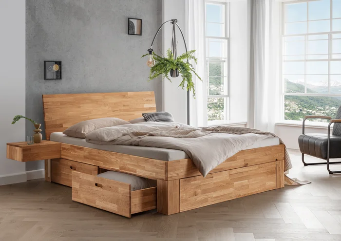 Bett Los Angeles mit Schubladen