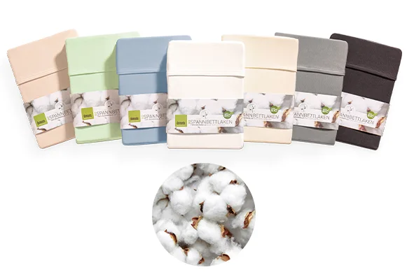 BIO Spannbettlaken puder 180-200×200 cm