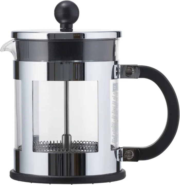 Bodum KENYA Kaffeebereiter aus Edelstahl Chrom Glas I 0,5L I 4 Tassen