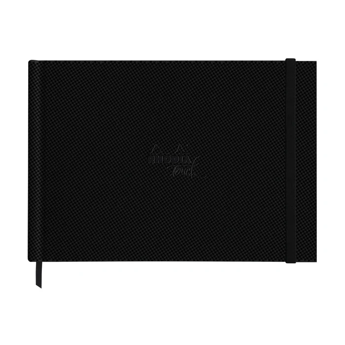 Buch aus 100 % Baumwolle, satinierte Oberfläche, 40 Seiten, A4 Querformat, broschiert, fester Einband Rhodia Touch [Größe 23x32x2 cm]