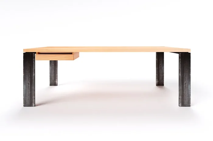 Buche Schreibtisch nach Maß Karuk 15 Wildbuche