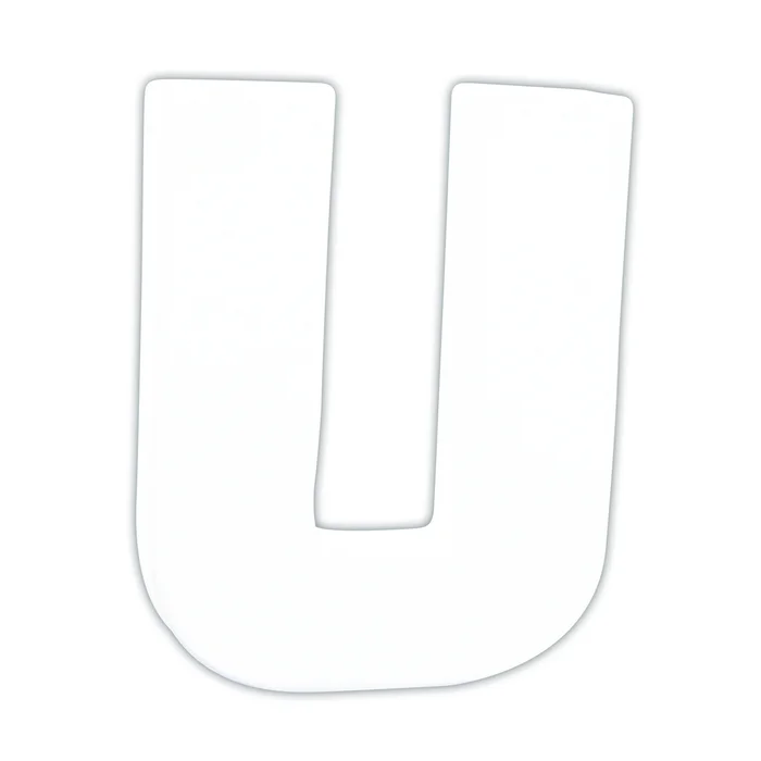 Buntsticker kleine Buchstabe U Décopatch [Größe 1,5×10,5×12 cm]