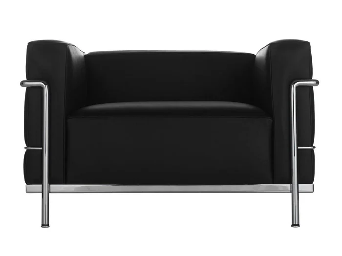 Cassina 3 Sessel Grand Confort – Großes Modell Entworfen von Le Corbusier