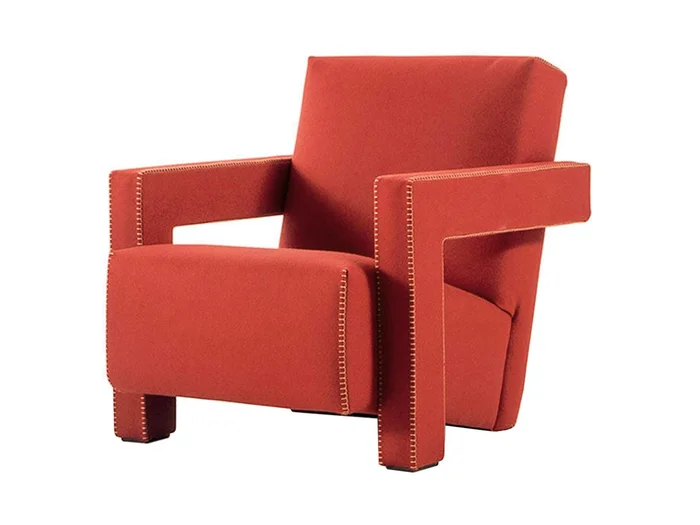 Cassina 637 Utrechter Sessel – Lincoln 13L579 Entworfen von Gerrit T. Rietveld