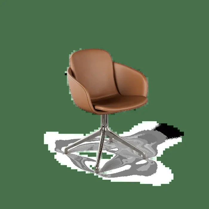 Chair no. One S2 Polished Swivel [Contract] – TERRA Safari / Ohne Rückholfunktion