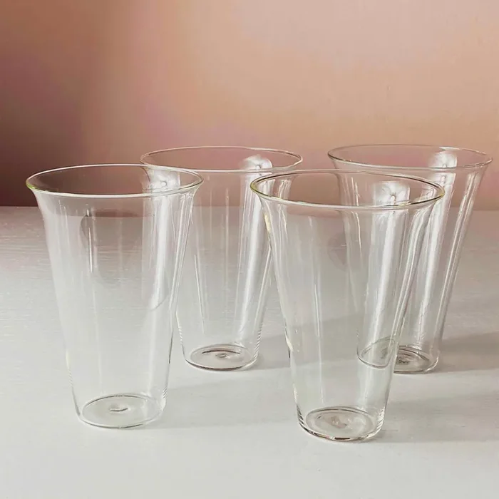 Cocktailgläser aus geblasenem Glas PLUME – Vierer-Set – von Aldo Cibic für Paola C