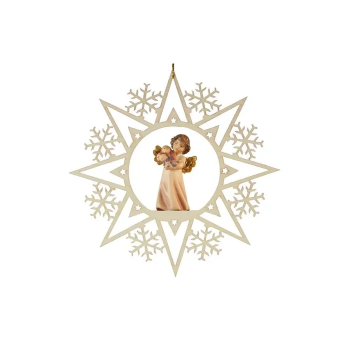 Crystal star with angel doll