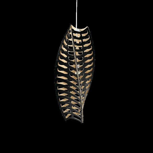 David Trubridge Toru Pendelleuchte Außen Schwarz