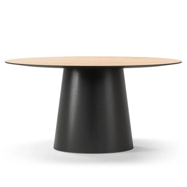 Decotique Social Esstisch 150 Schwarz/Eiche/Natur/Eiche