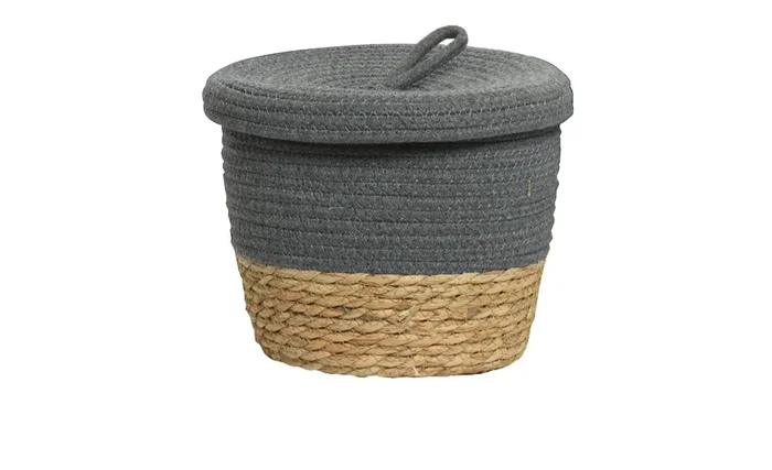 Deko-Korb mit Deckel 24 cm