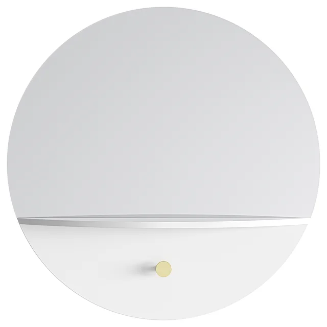 Department Pie B Wandspiegel 60 Weiß