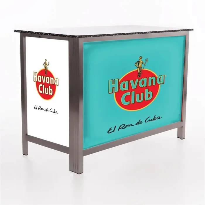 Digital printing for LED folding counters 2m front & sides