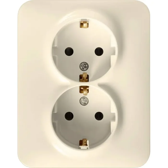 Doppelsteckdose KARINA LIFE cremeweiß 250V/16A