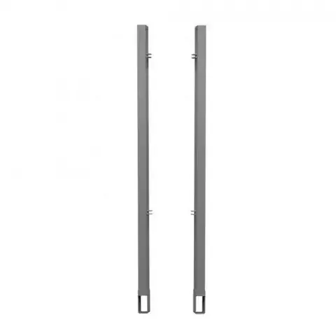 Doppeltor-Pfosten silber, 2er-Set 2019