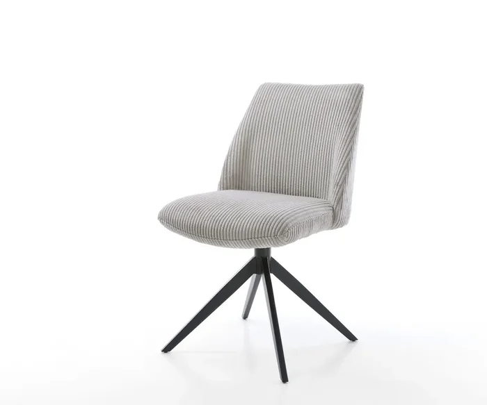 Drehstuhl Elso-Flex Cord Silbergrau Kreuzgestell breit Schwarz 360° drehbar Wippfunktion Taschenfederkern