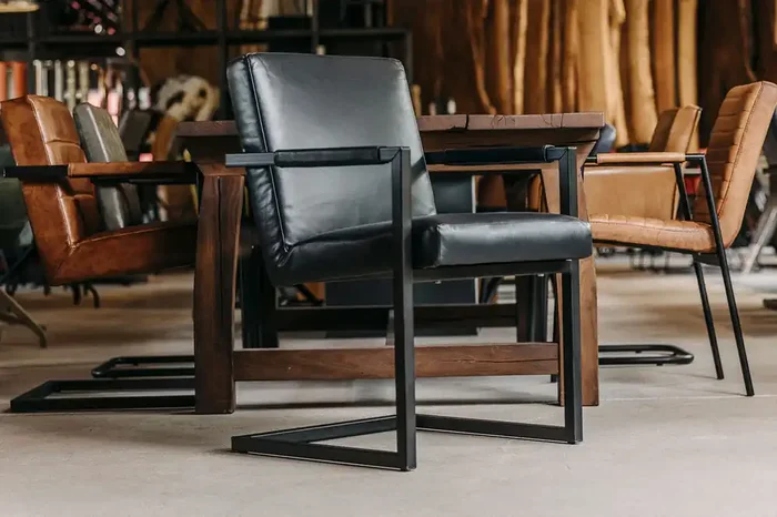 Echtleder Freischwinger Debra